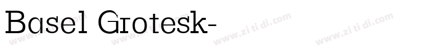 Basel Grotesk字体转换